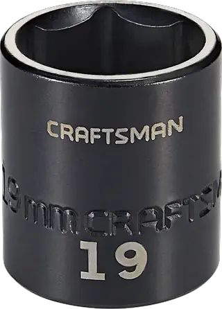 3 eighths inch 19 millimeter metric impact shallow socket.