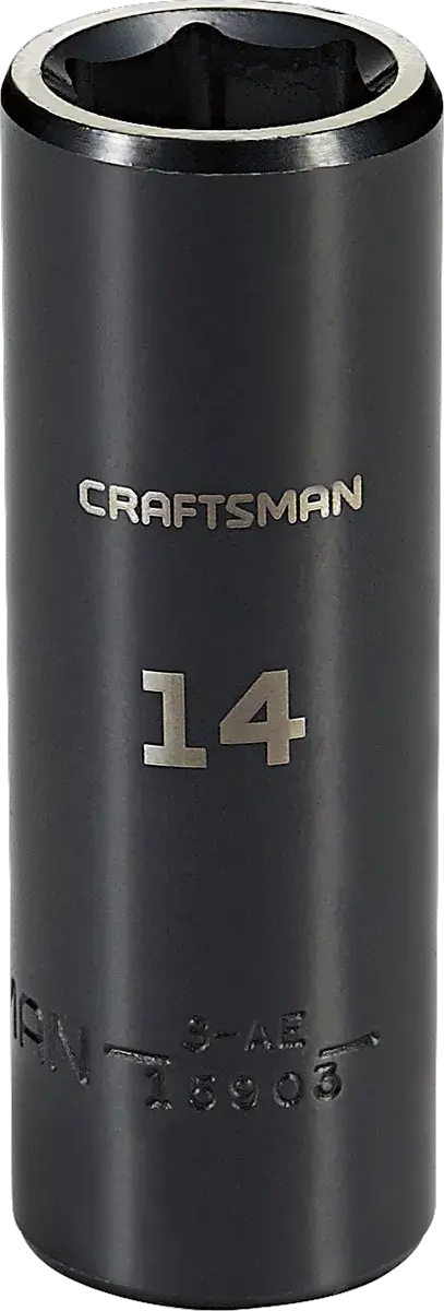 View of CRAFTSMAN Sockets: Impact on white background