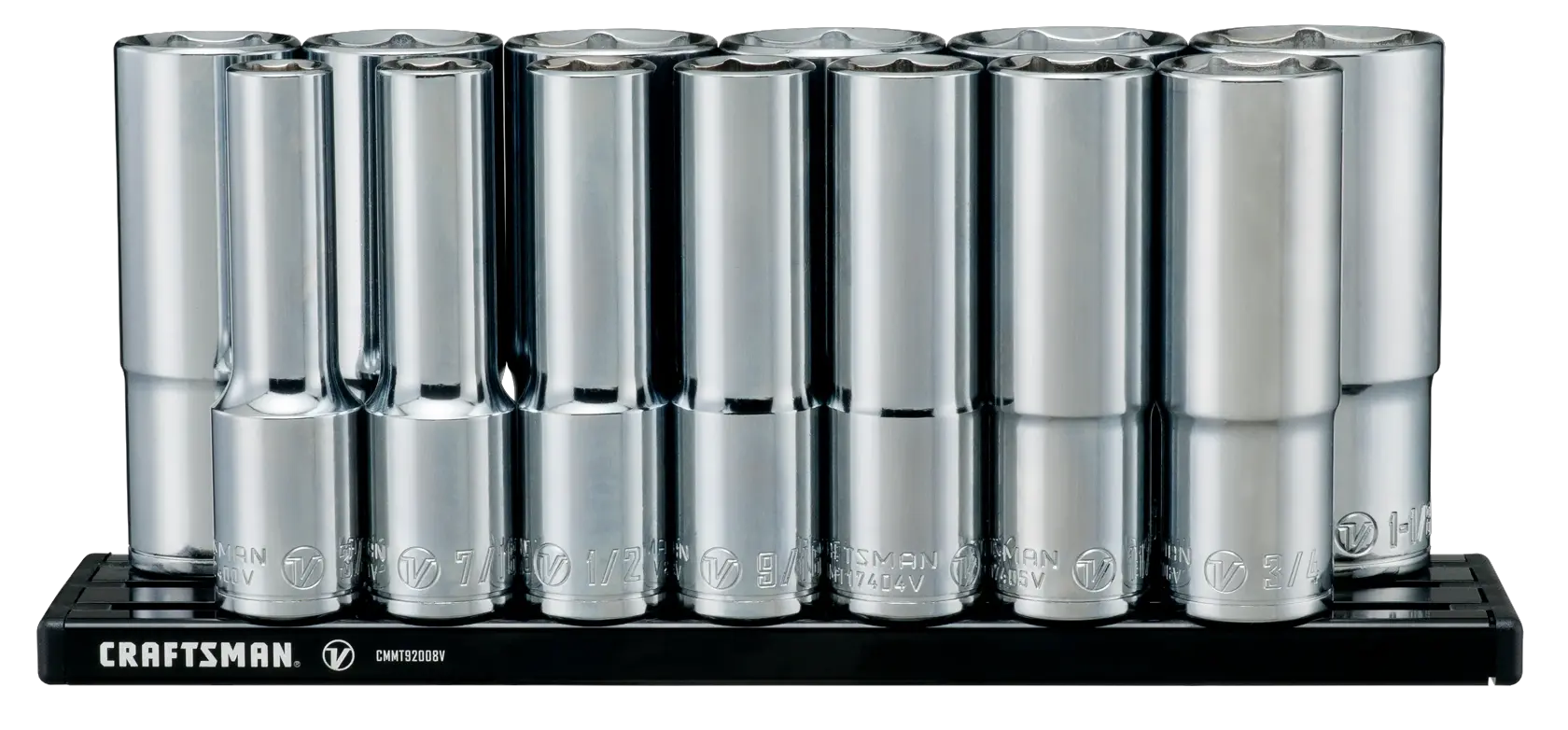 View of CRAFTSMAN Sockets: 6-Point on white background