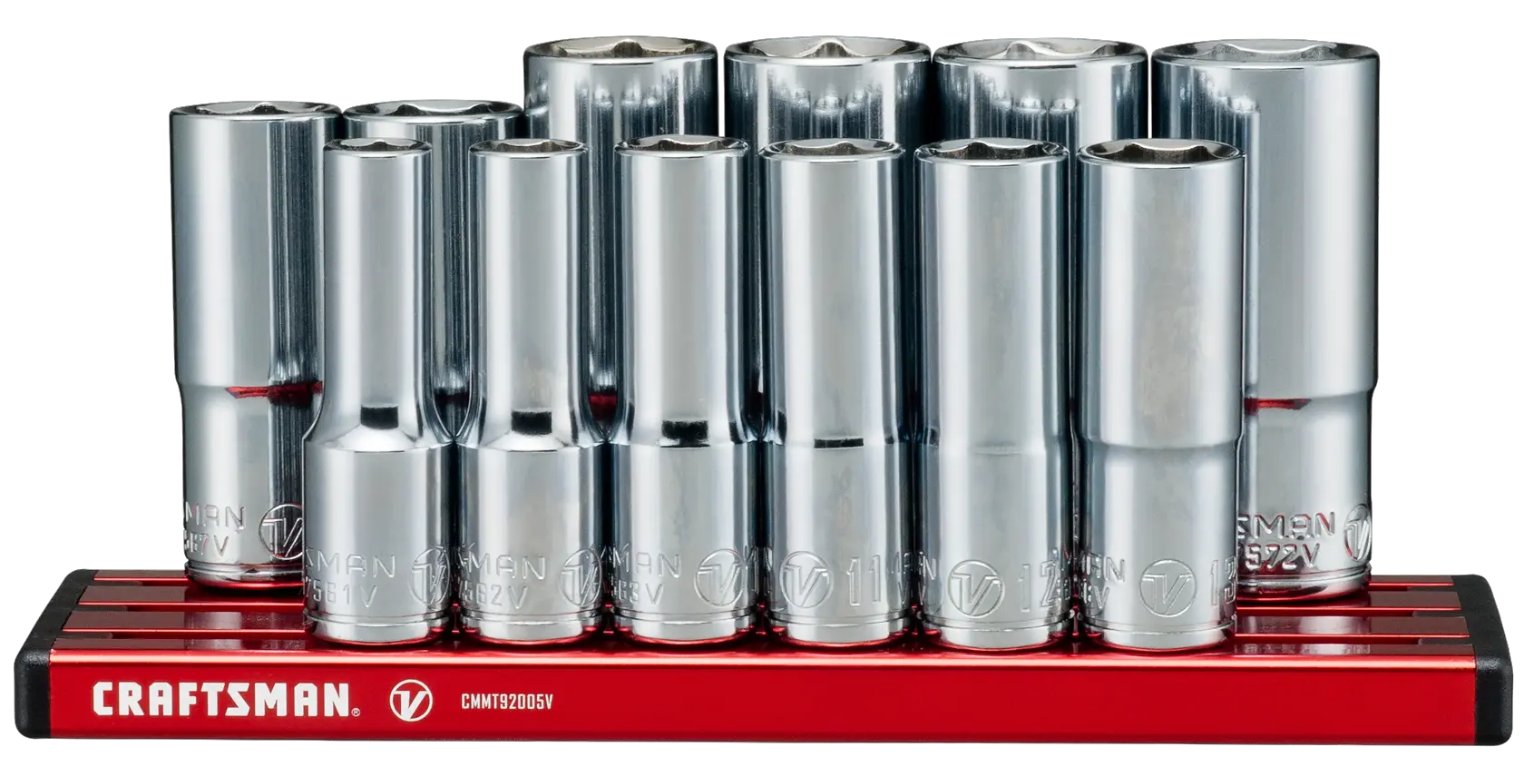 View of CRAFTSMAN Sockets: 6-Point on white background