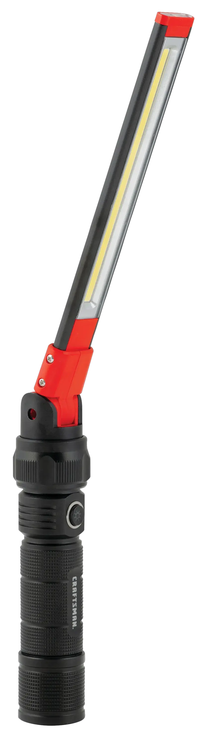 Left profile of automotive 280 lumen l e d articulating work light.