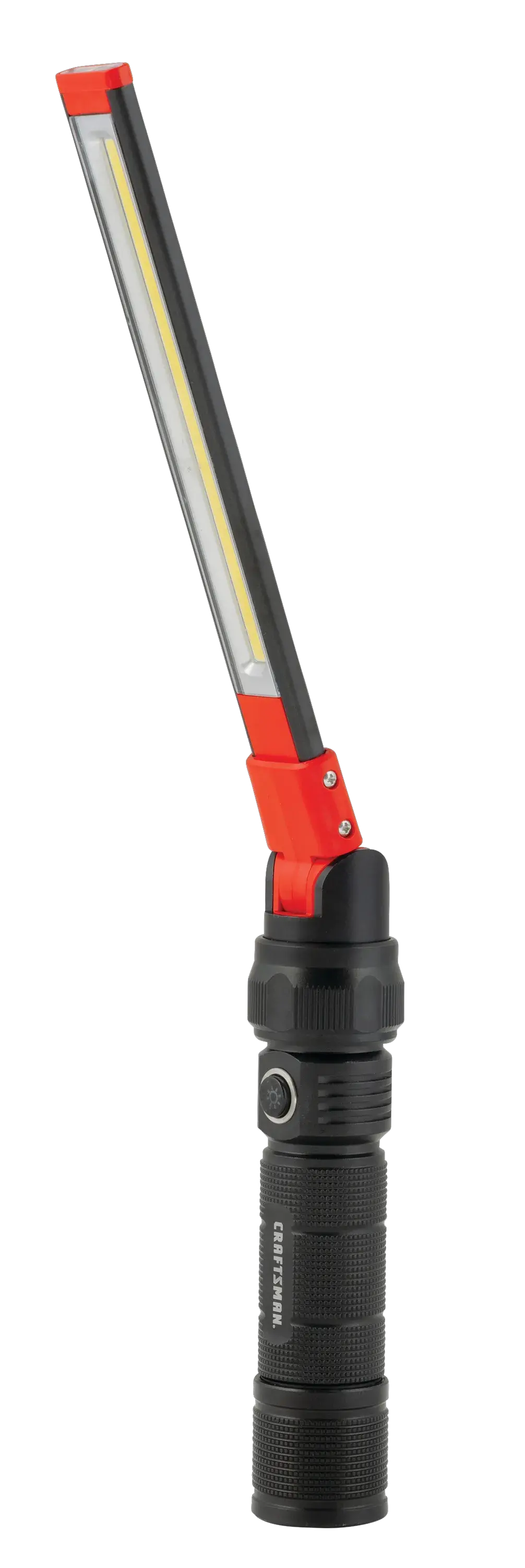 Right profile of automotive 280 lumen l e d articulating work light.