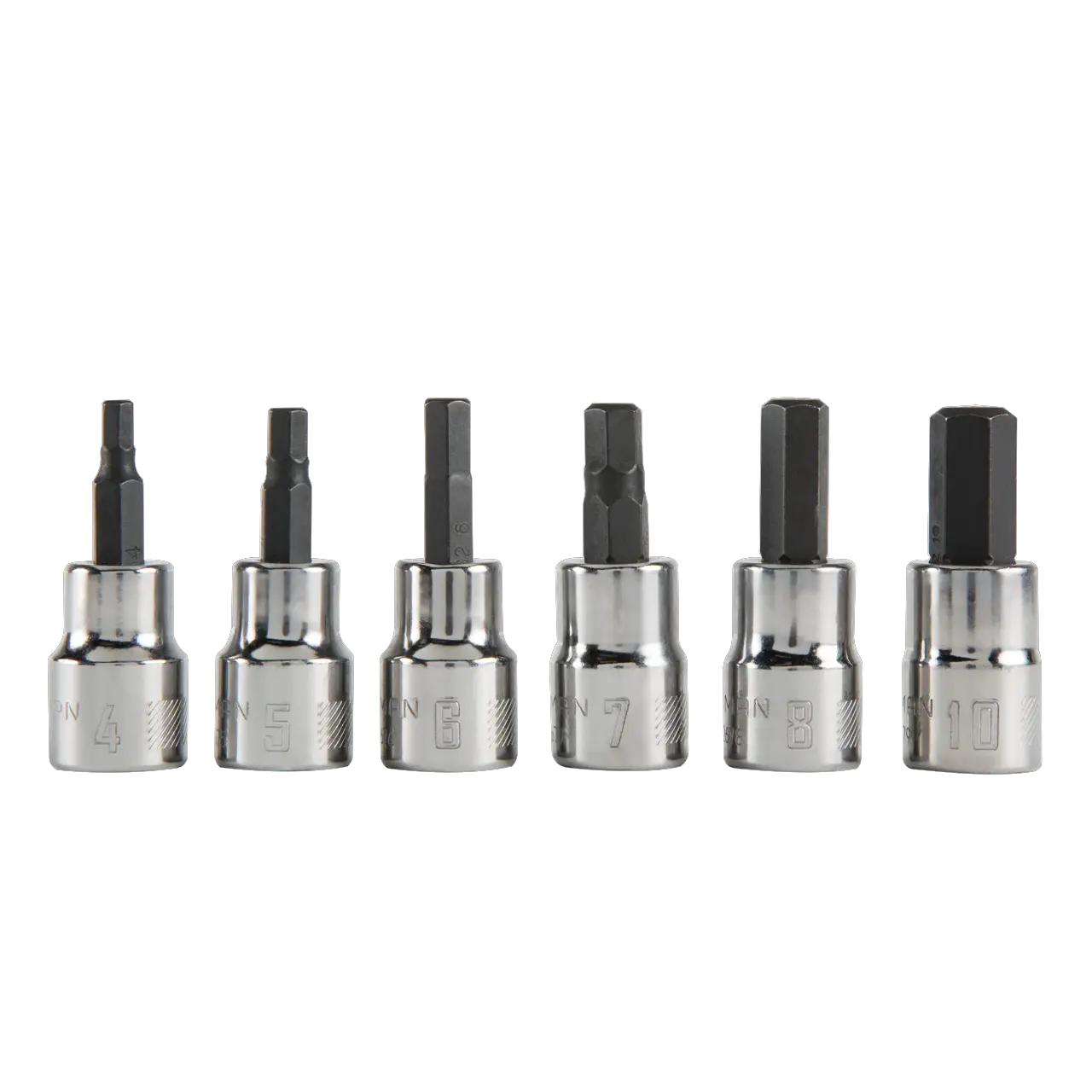 View of CRAFTSMAN Sockets: Hex on white background