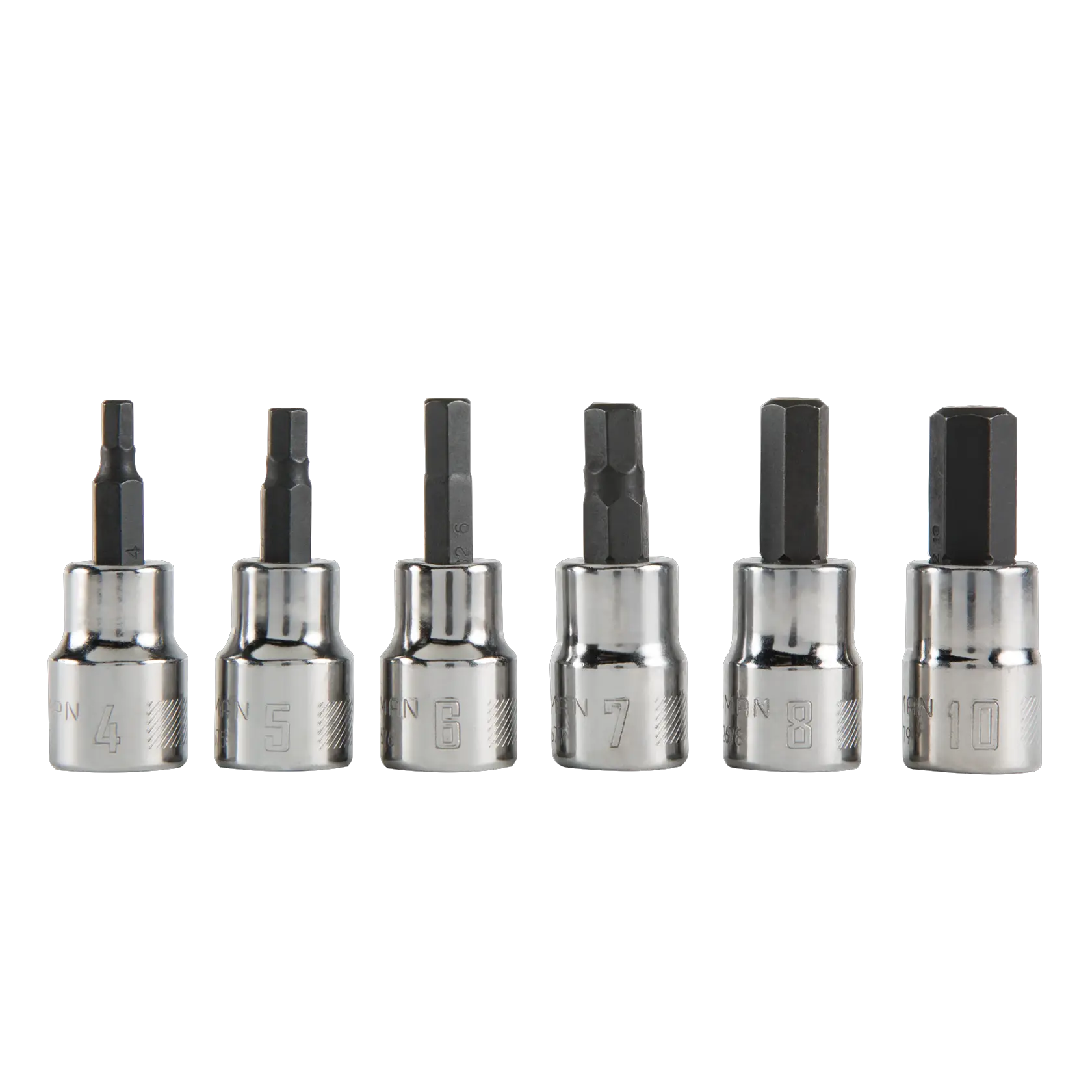 View of CRAFTSMAN Sockets: Hex on white background