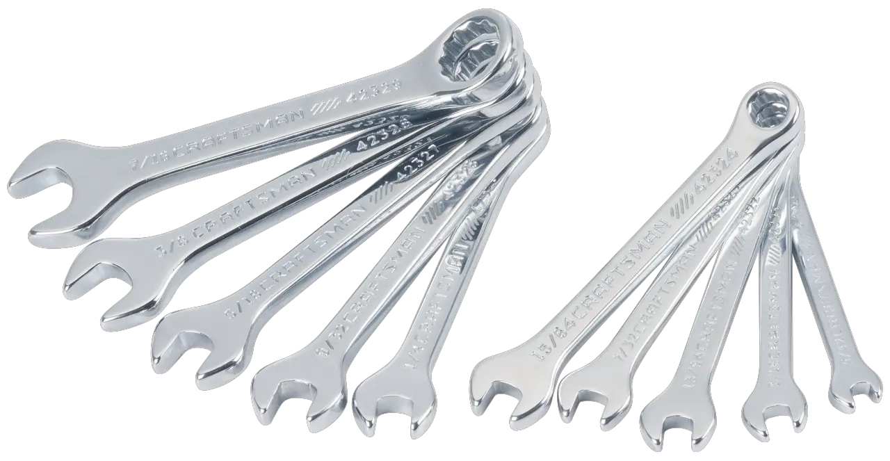View of CRAFTSMAN Wrenches: Combination on white background