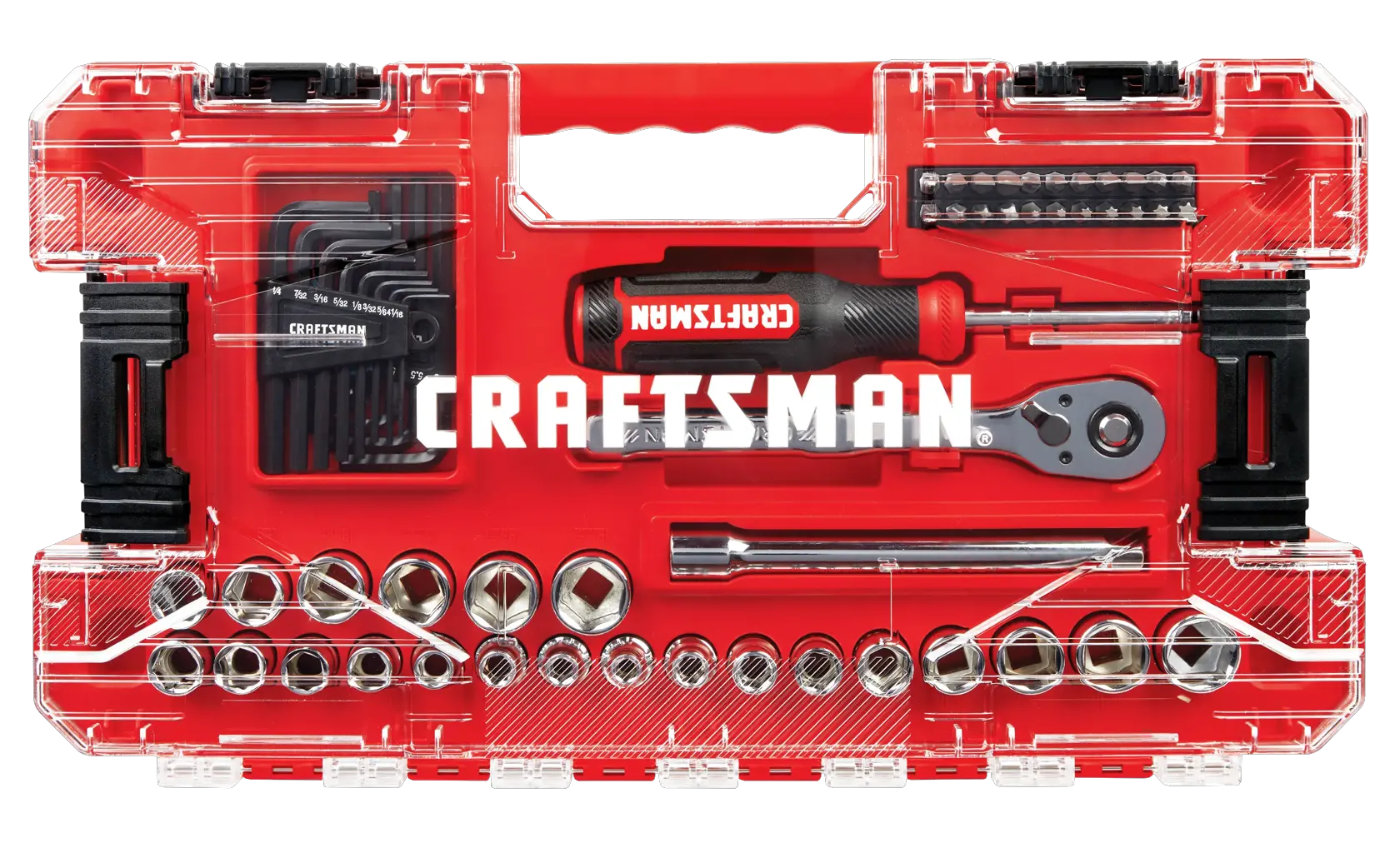 CRAFTSMAN 63-Piece VERSASTACK™ Mechanics Tool Set Standard (SAE) and Metric with Case