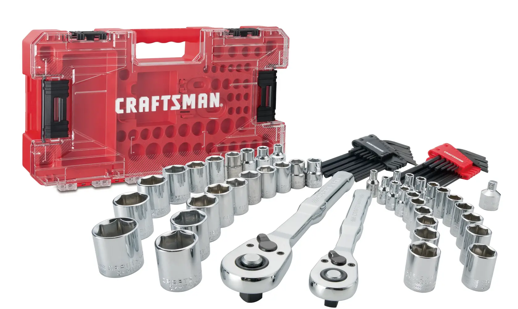 CRAFTSMAN VERSASTACK™ Mechanics Tool Set Standard (SAE) and Metric with Case (71-Piece)