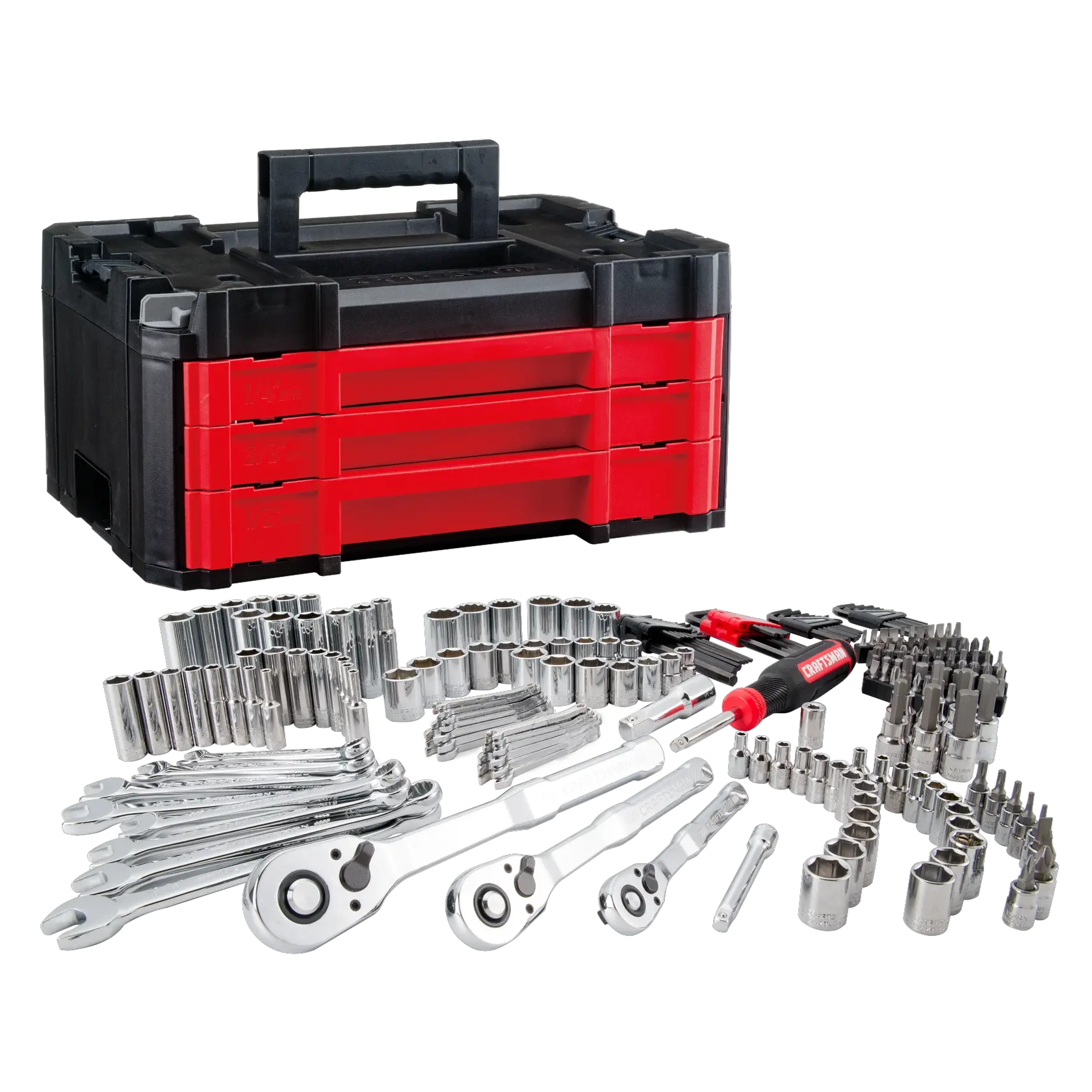 CRAFTSMAN 230-Piece VERSASTACK™ Standard (SAE) and Metric Mechanics Tool Set with Case