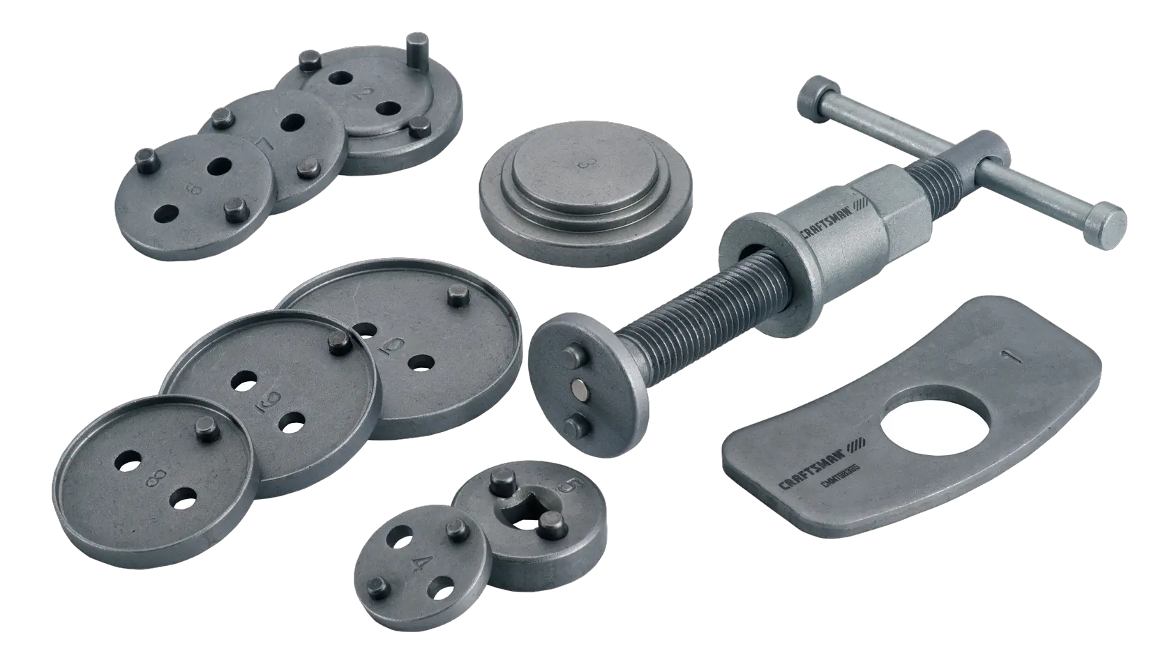 11pc Brake Caliper Service Kit out of case on white background
