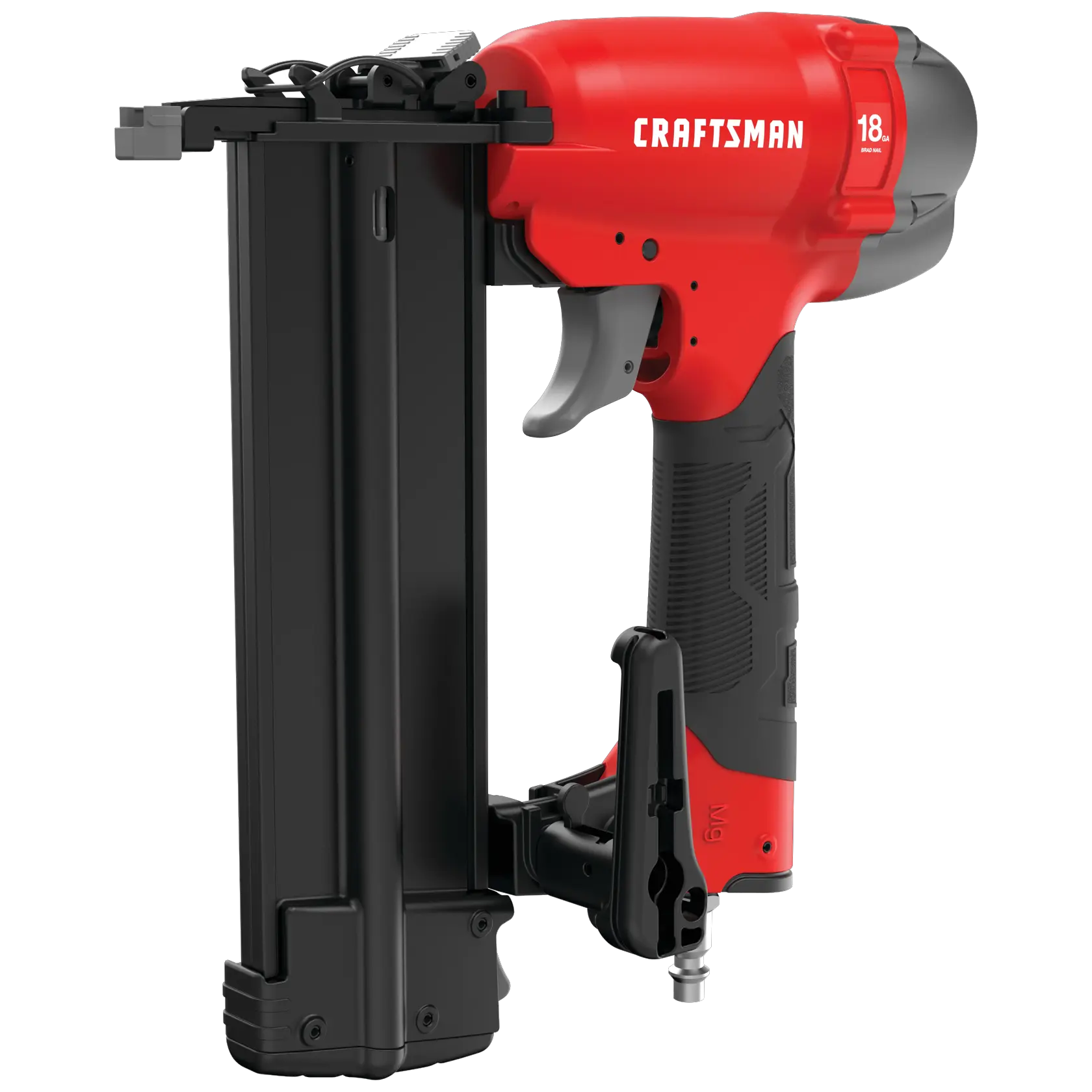 Profile of 18 gauge brad nailer.