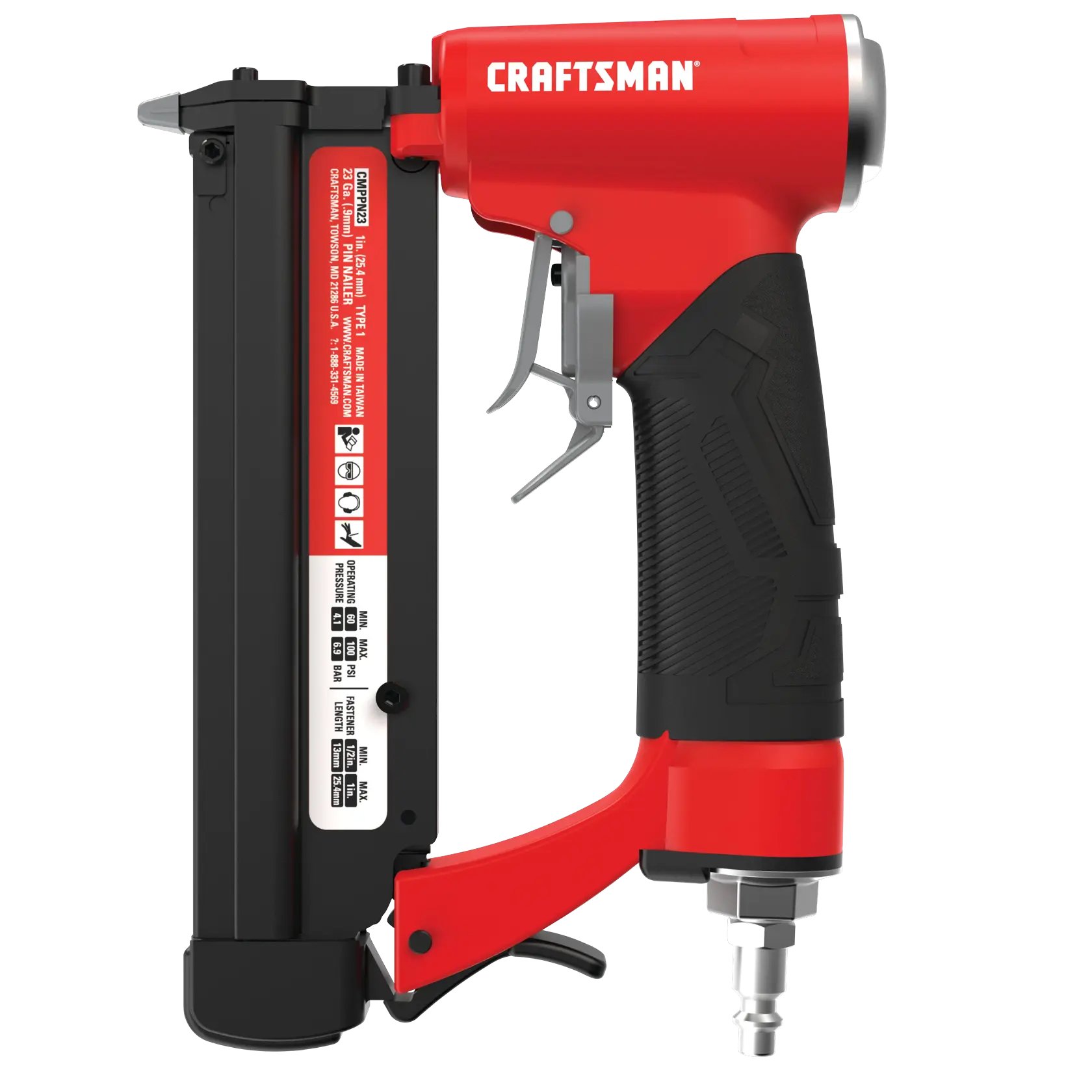 View of CRAFTSMAN Nailer on white background