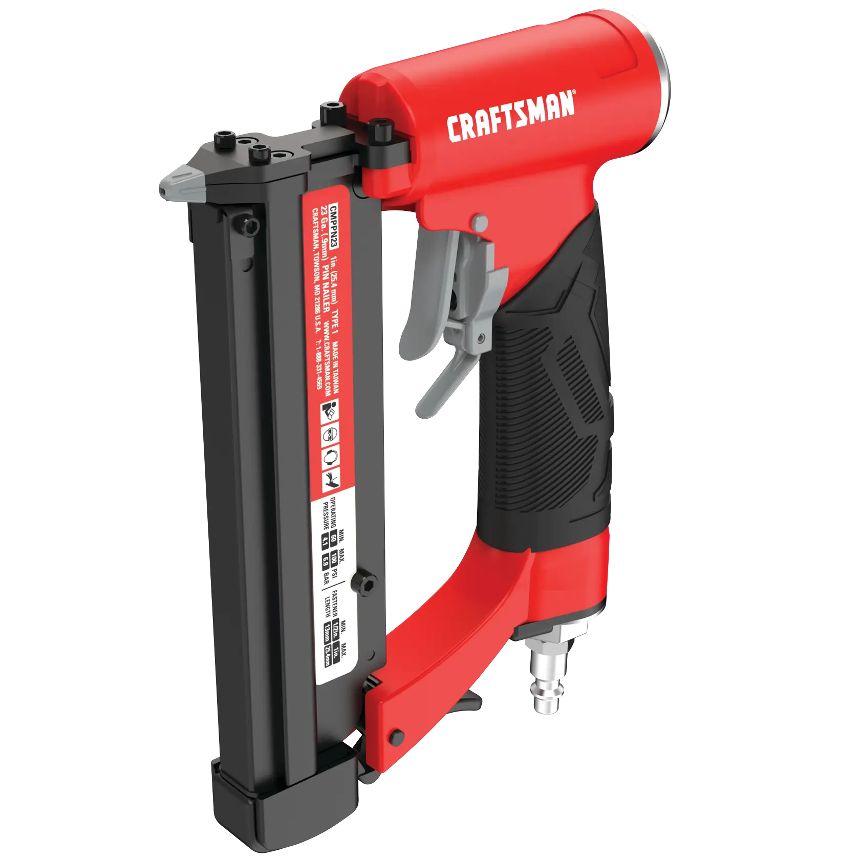 View of CRAFTSMAN Nailer: Pin on white background