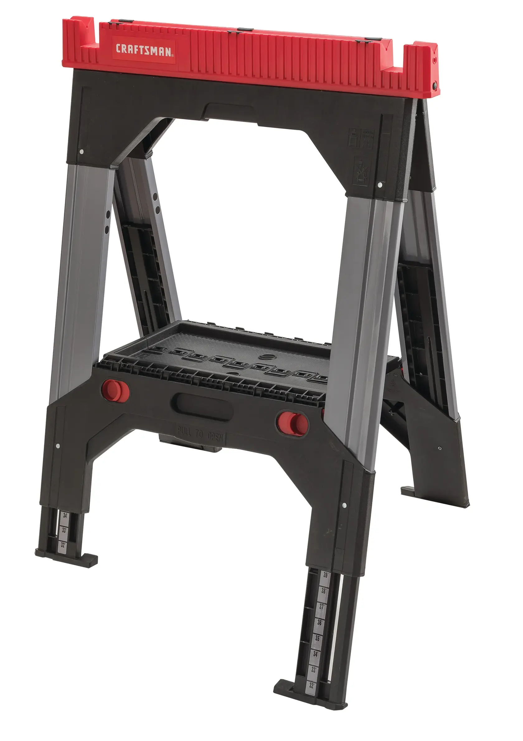 View of CRAFTSMAN Bench & Stationary: Sawhorses on white background