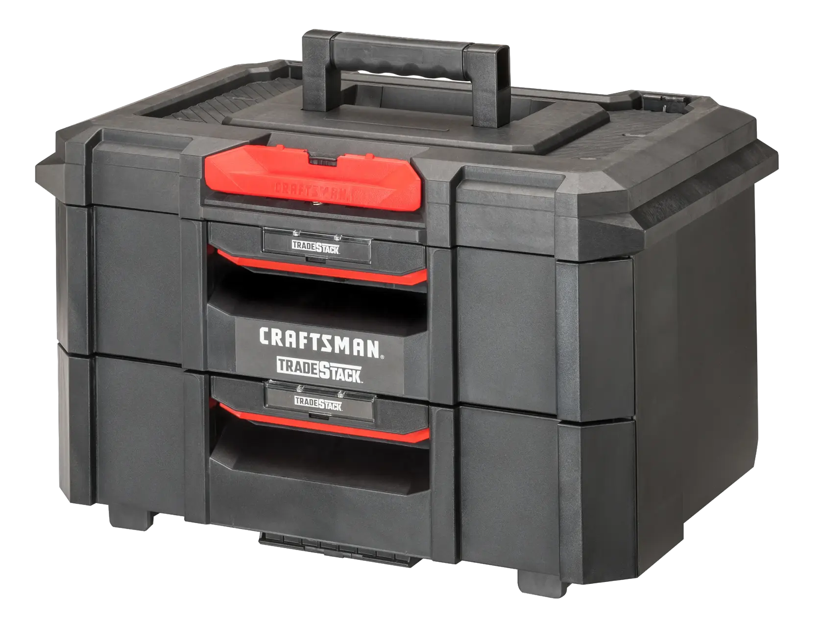 CRAFTSMAN TRADESTACK 2-Drawer Unit at three-quarter turn