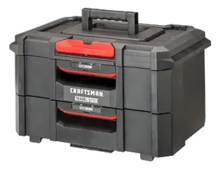 CRAFTSMAN TRADESTACK 2-Drawer Unit at three-quarter turn