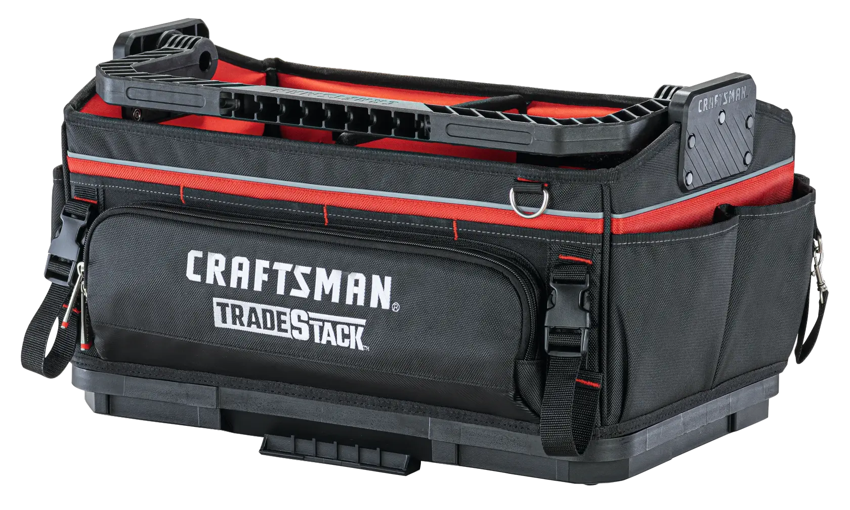 Tradestack 22 inch tool tote with closed handle.