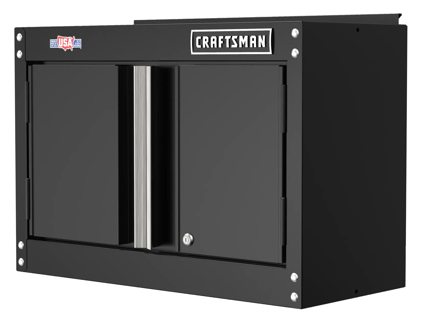 CRAFTSMAN 28-in wide by 18-in high storage wall cabinet angled left view