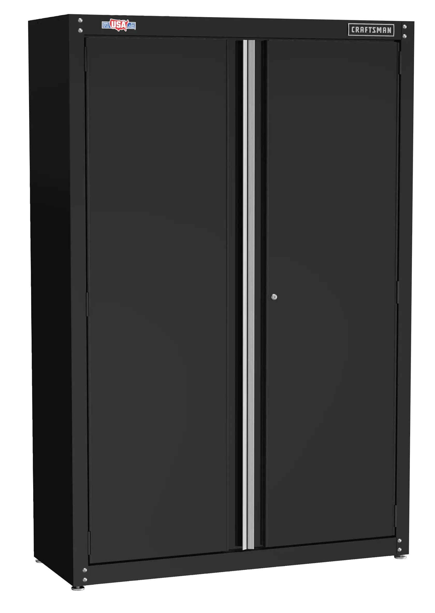 CRAFTSMAN 48-in wide storage cabinet angled view