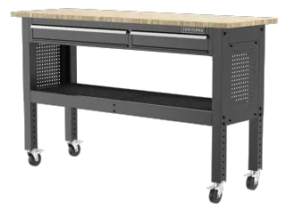 CRAFTSMAN® Premium Workbench Set Up with Caster Wheels
