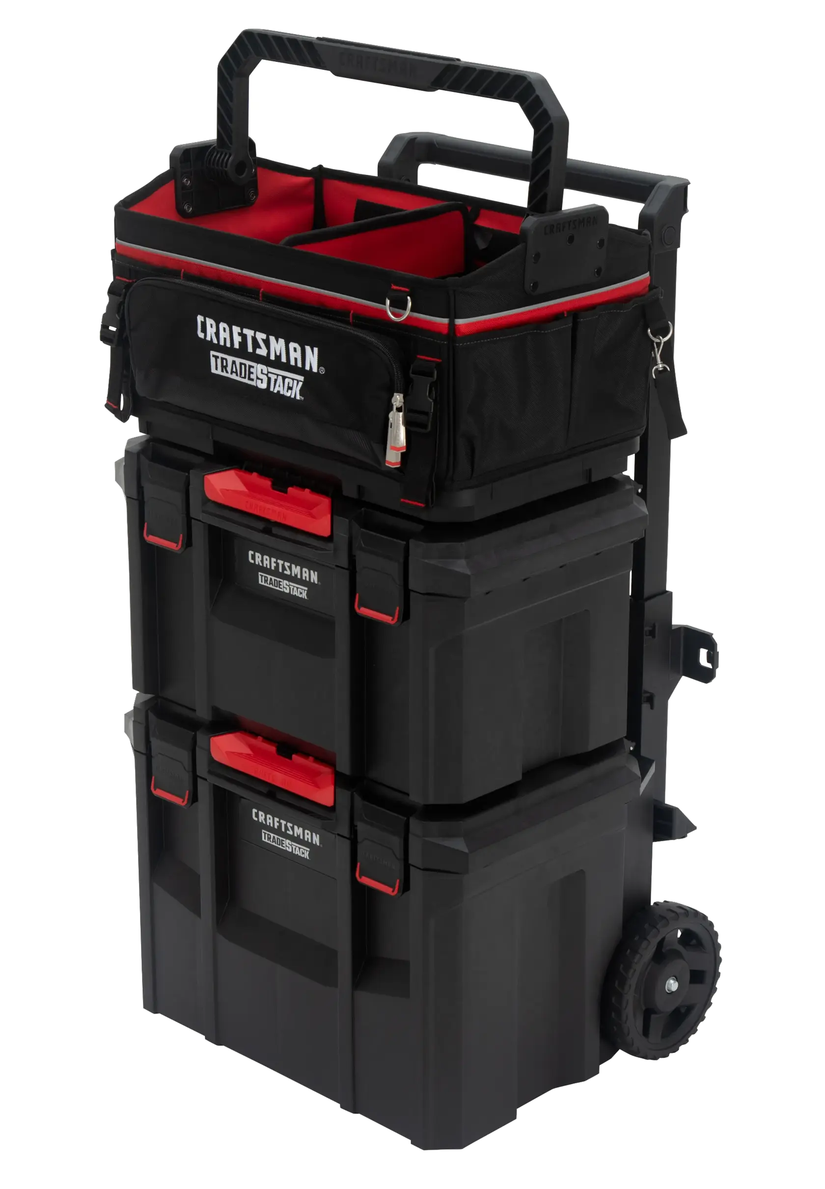 CRAFTSMAN TRADESTACK Tool Tote Tower Left Side Angle 