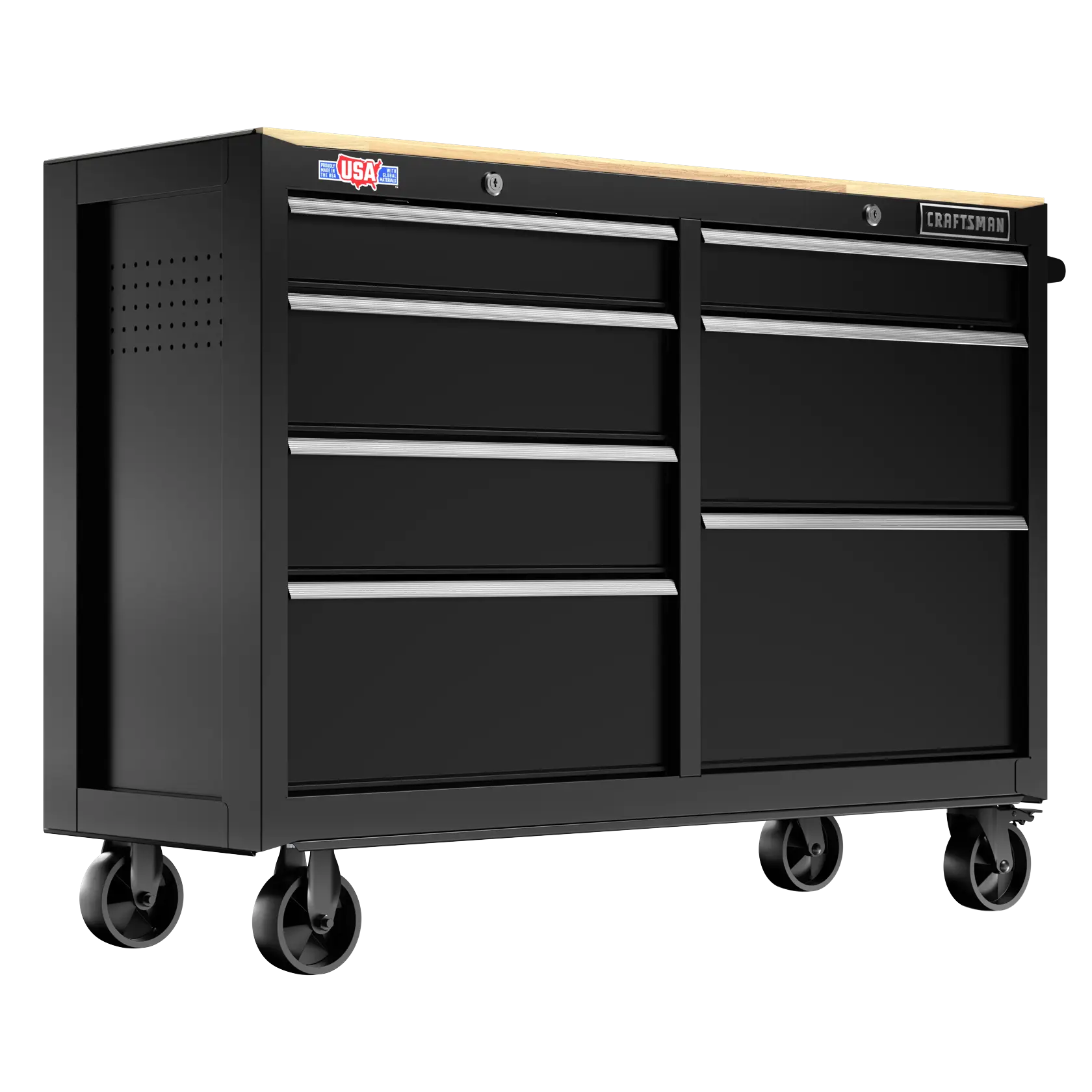 CRAFTSMAN 52" Workstation - Black  Left Front Angle