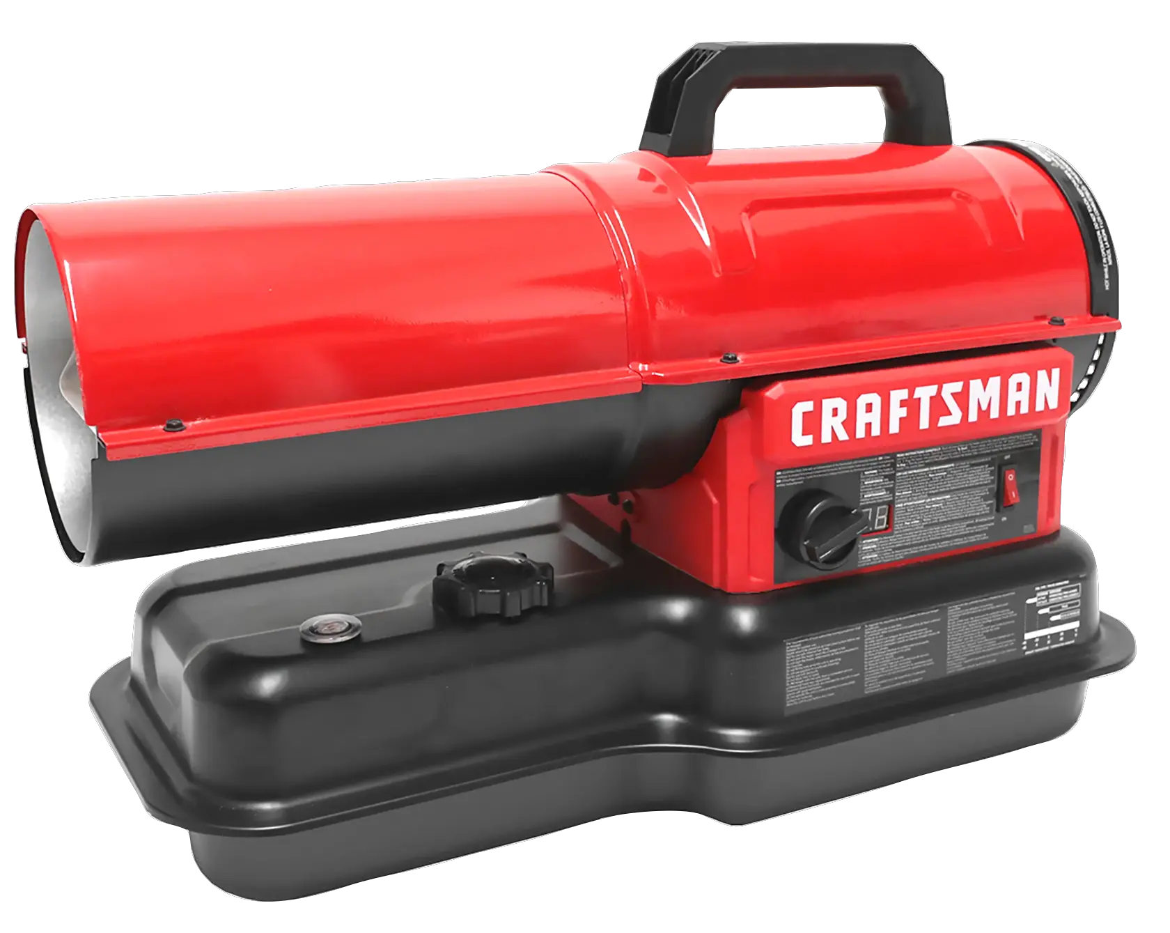 Craftsman forced air kerosene and diesel heater three quarter view