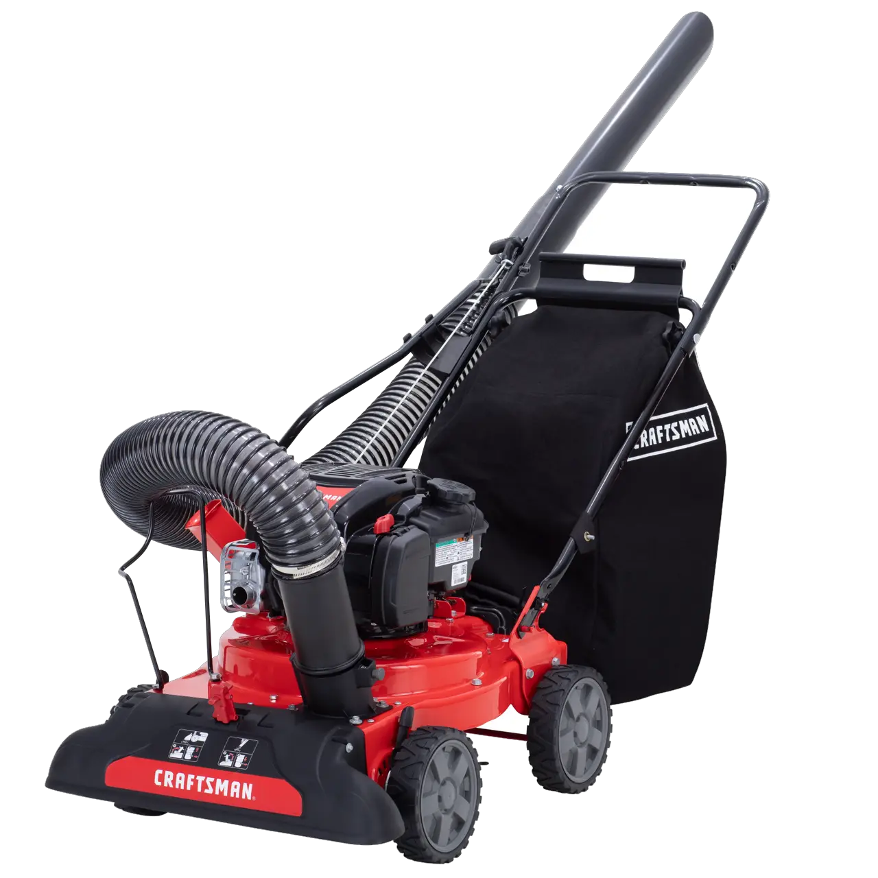 Profile of 24 inch 163 c c chipper shredder vacuum.