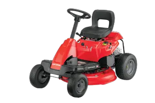 30 inch 10 h p gear drive mini riding mower with mulching kit.