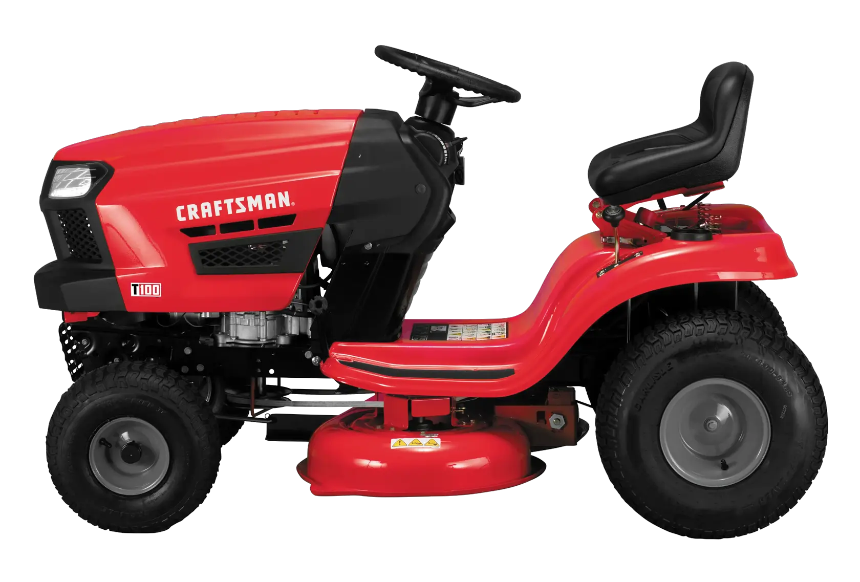 T 100 Gear drive riding mower.