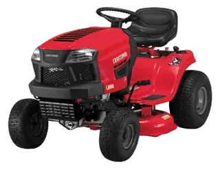 Right profile of T 100 Gear drive riding mower.