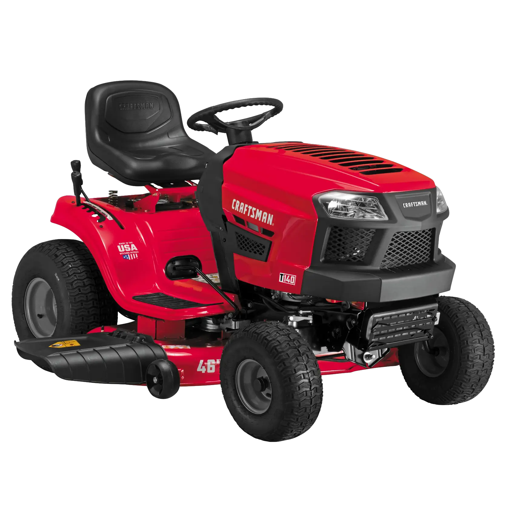 Left profile of Automatic riding mower.
