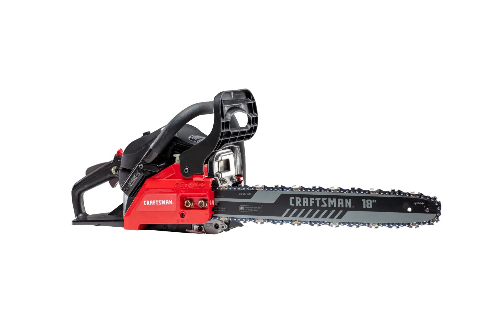 CRAFTSMAN S185 Gas Chainsaw on white background