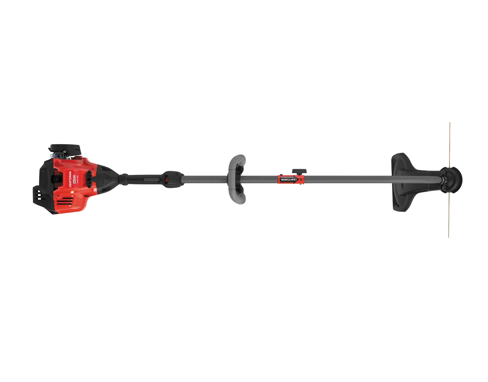 W C 2200 weedwacker 25 C C 2 cycle 17 inch attachment capable curved shaft gas trimmer.