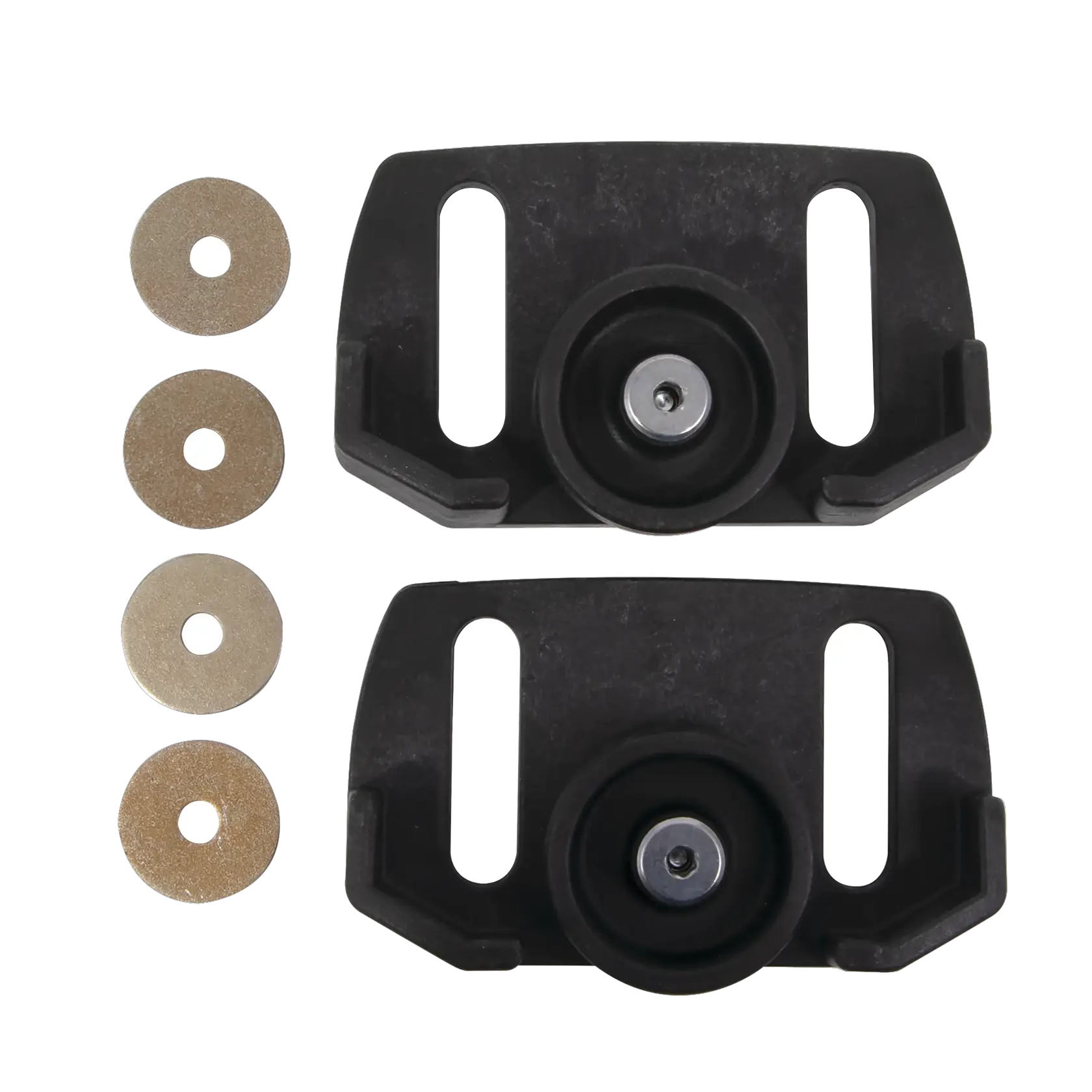 Non abrasive rolling skid shoes 1 pair.