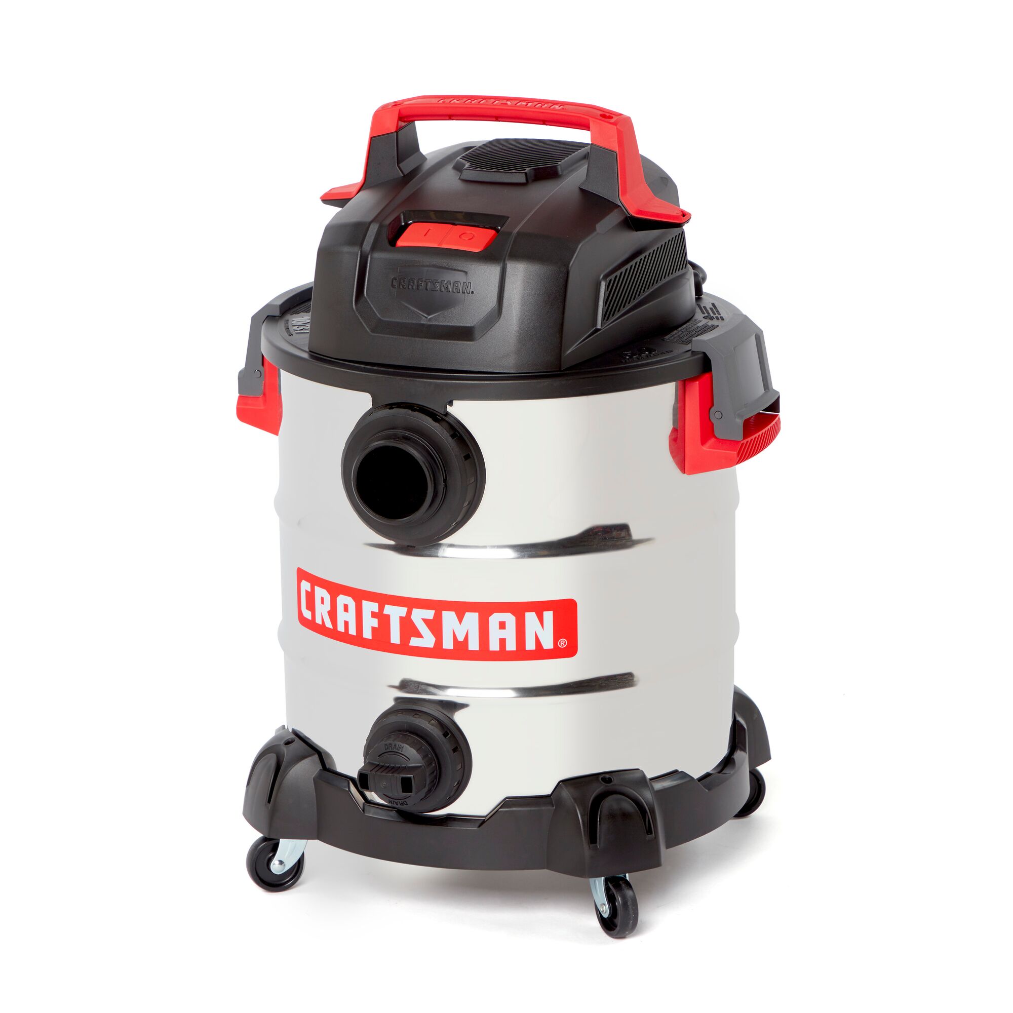 CRAFTSMAN 10-Gallon 60 Peak HP Corded Electric Stainless