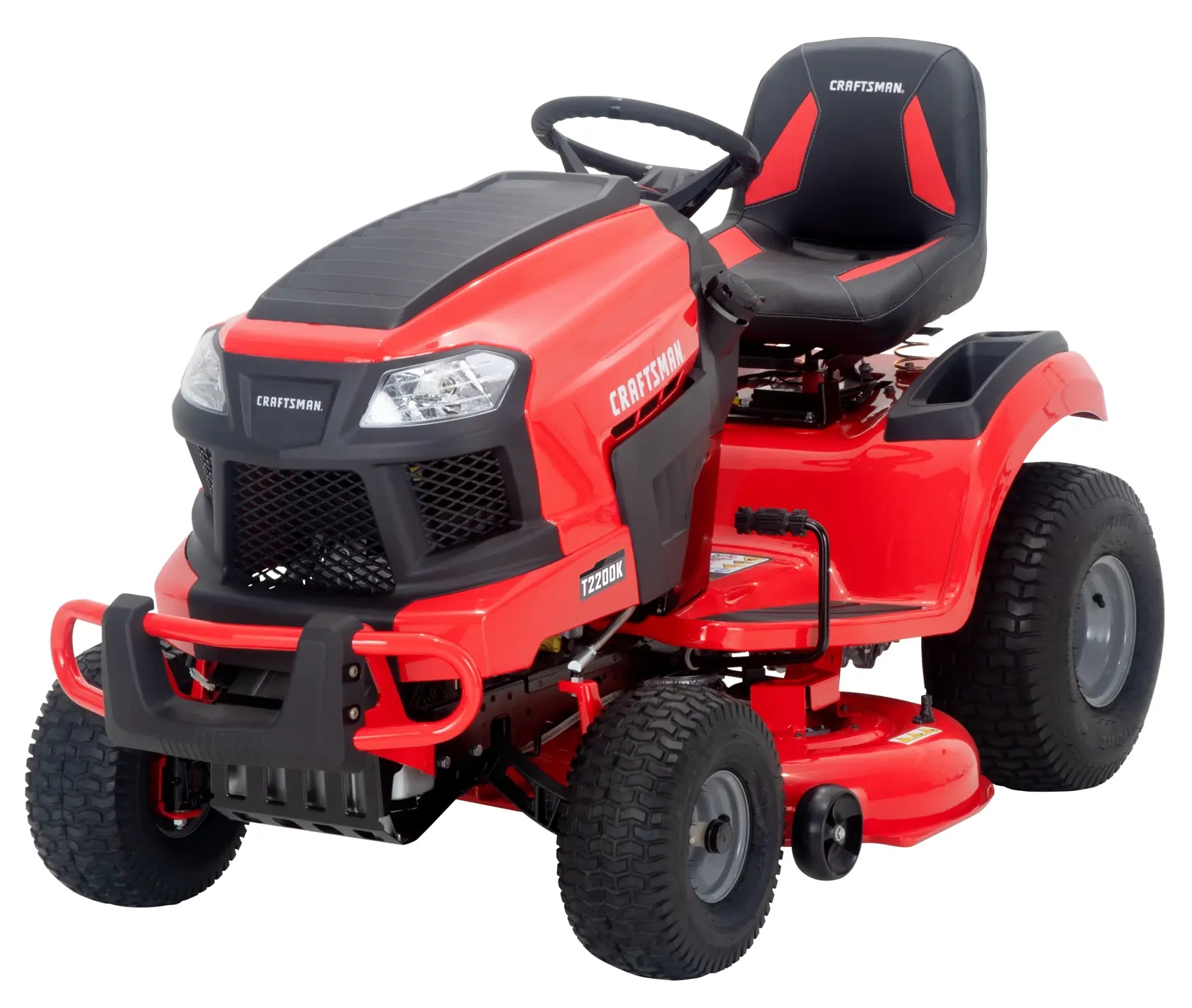 T2200K Gas Riding Mower Left Angle Downward View