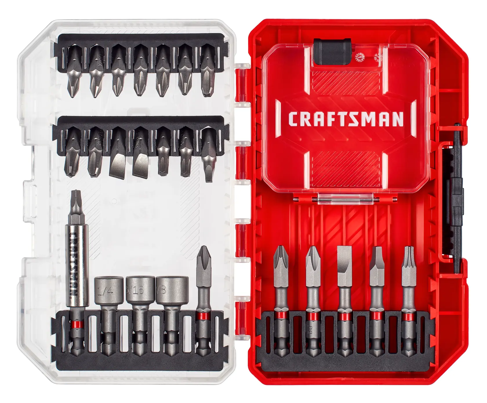 View of CRAFTSMAN Drill Bits: Set on white background