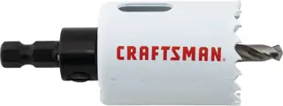 View of CRAFTSMAN Hole Saws on white background