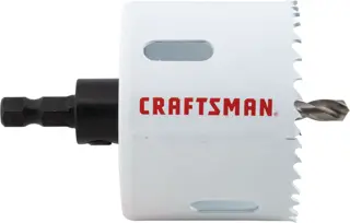 View of CRAFTSMAN Hole Saws on white background