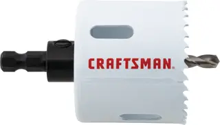 View of CRAFTSMAN Hole Saws on white background