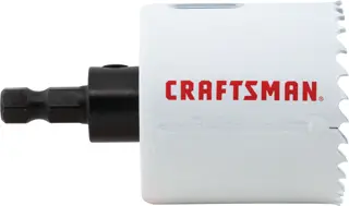 View of CRAFTSMAN Hole Saws on white background