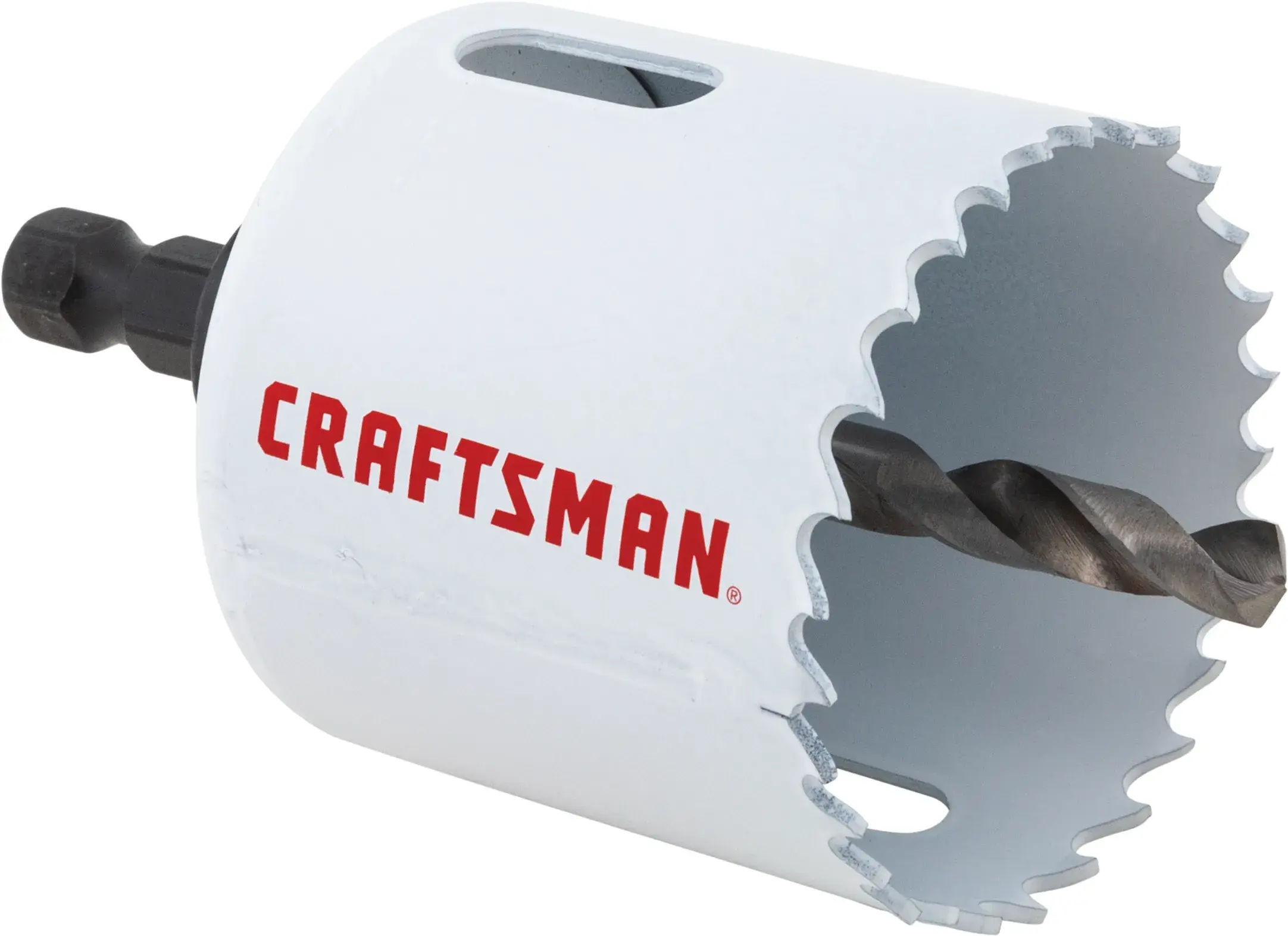 View of CRAFTSMAN Hole Saws on white background