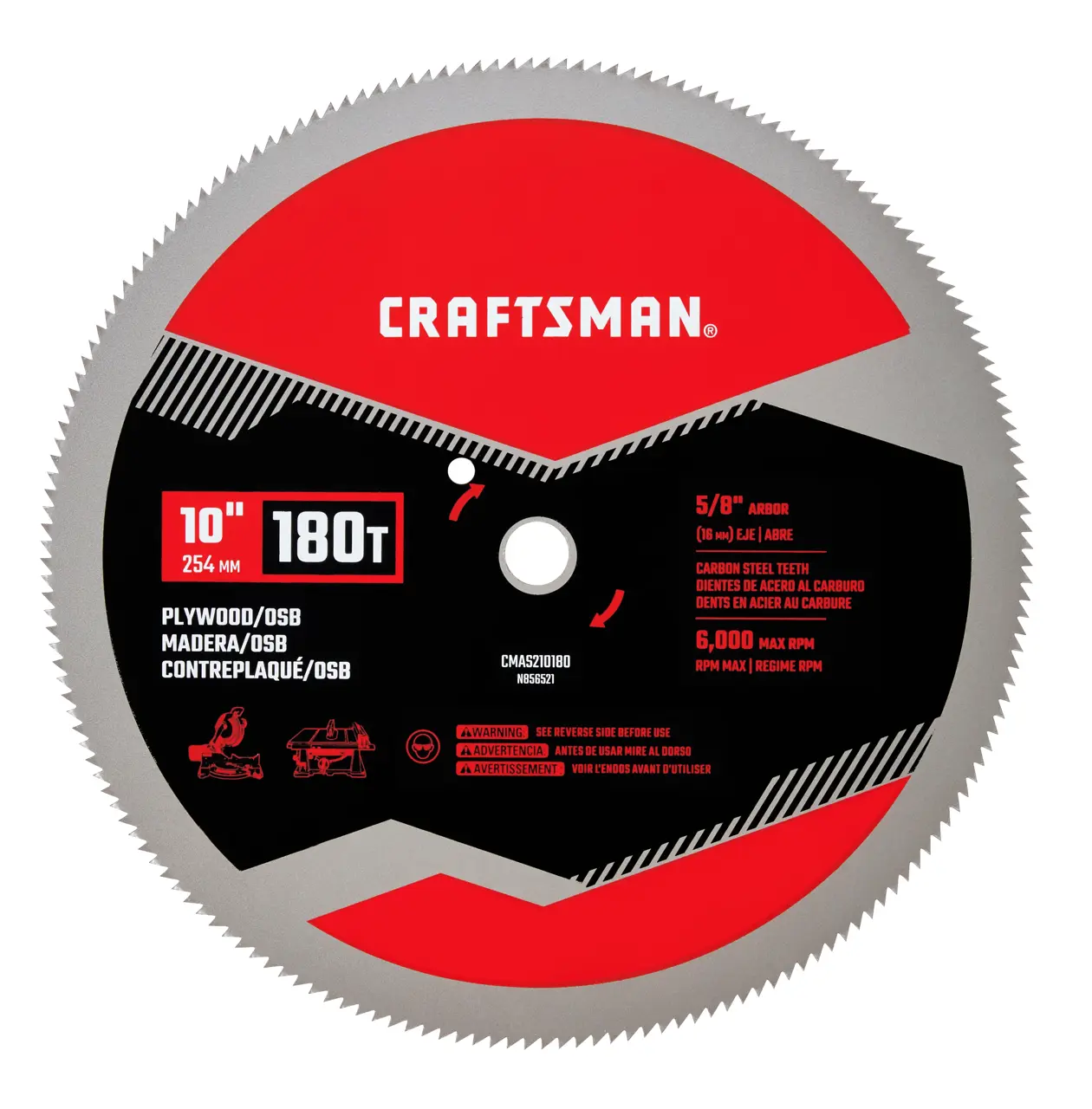 View of CRAFTSMAN Blades: Table Saw on white background