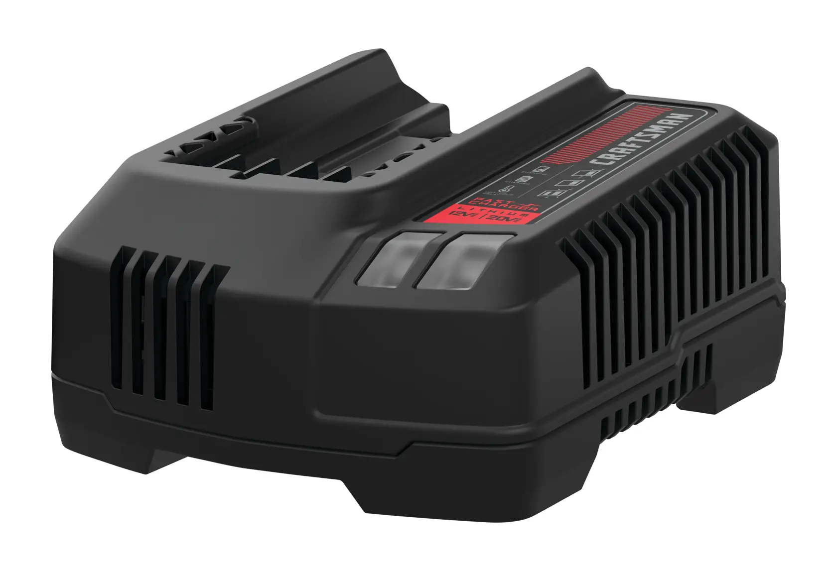 View of CRAFTSMAN Batteries & Chargers on white background