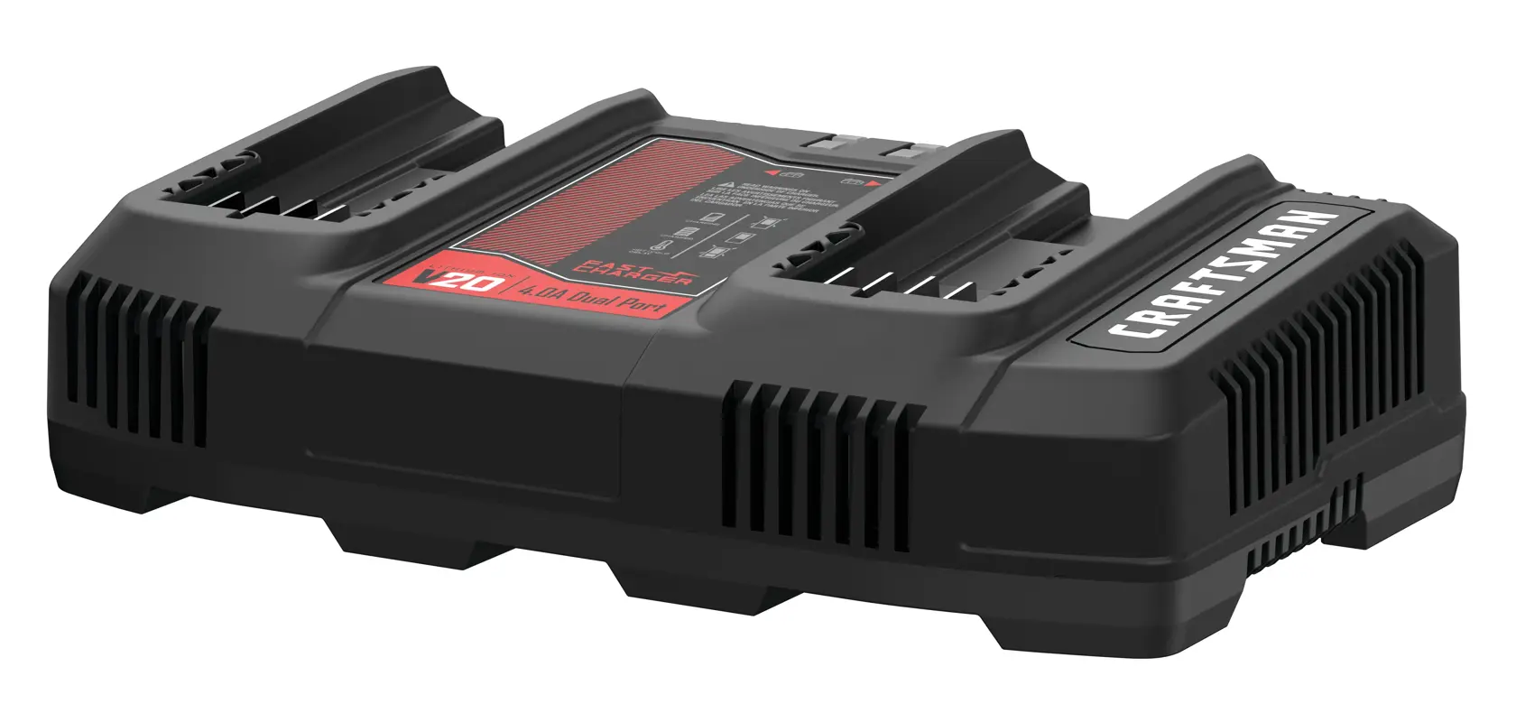 View of CRAFTSMAN Batteries & Chargers on white background