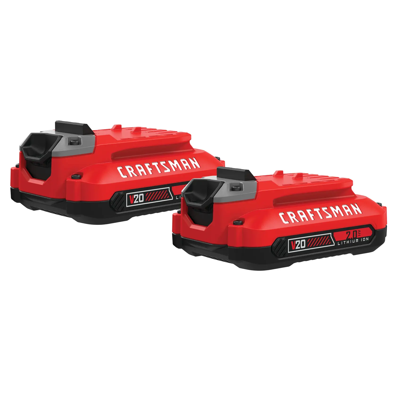 View of CRAFTSMAN Batteries & Chargers on white background