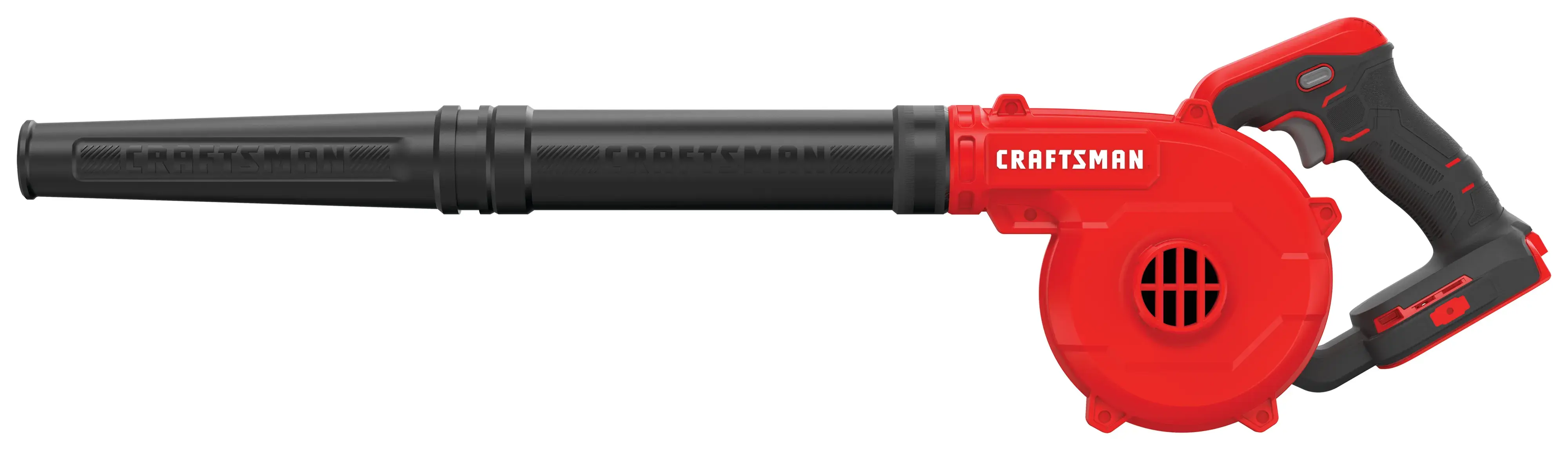 Left profile of cordless compact blower.