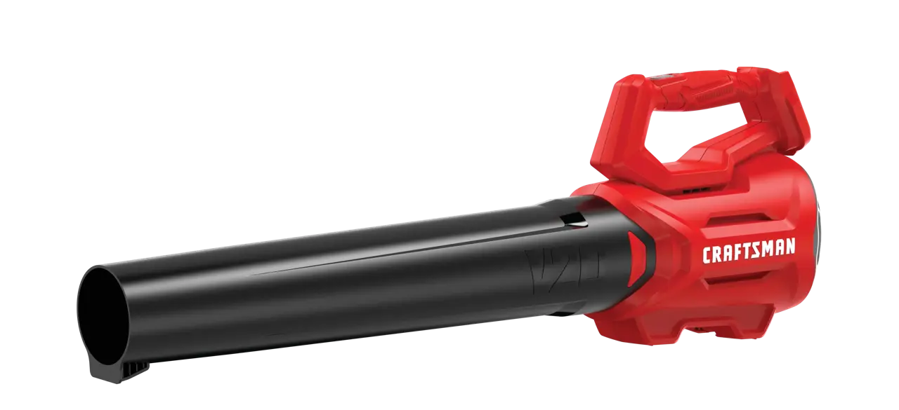 View of CRAFTSMAN Leaf Blowers on white background