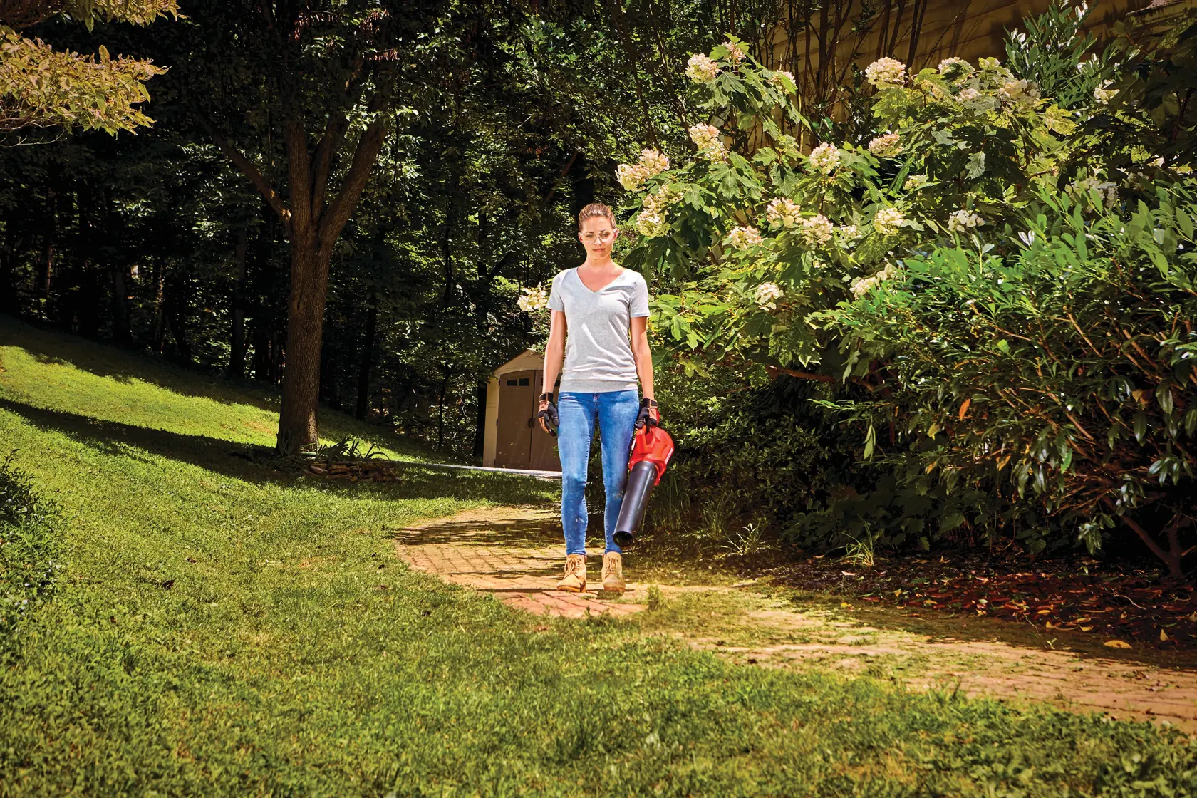 View of CRAFTSMAN Leaf Blowers  being used by consumer