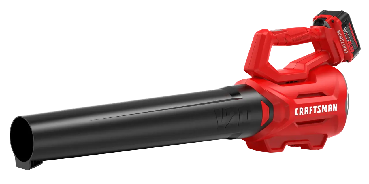 CRAFTSMAN V20* Cordless Axial Leaf Blower Kit Left Angle